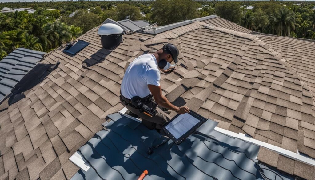 Professional roof inspection in Cooper City